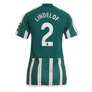 Manchester United Victor Lindelof #2 Gostujuci Dres za Ženska 2023-24 Kratak Rukavima